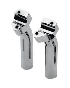Drag Specialties Chrome 5.5" Buffalo Pullback 1" Handlebars Risers For Harley
