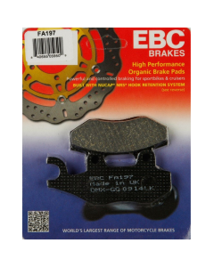 EBC Organic Brake Pads Front, Rear - FA197