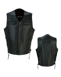 Z1R Gaucho Adventure Dual Sport Street Motorcycle Black Vest - Pick Size