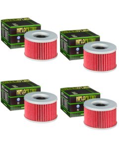 Hiflofiltro HF111 Oil Filter 4 Pack Honda CB250 400 450 CM250 400 450 GL500 650