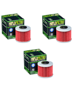 Hiflofiltro HF117 Oil Filter 3 Pack Honda Pioneer 1000, CRF1000L Africa Twin