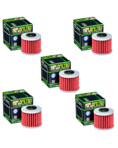 Hiflofiltro HF117 Oil Filter 5 Pack Honda Pioneer 1000, CRF1000L Africa Twin