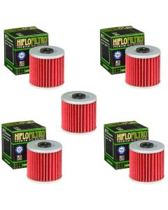 Hiflofiltro 5 Pack Oil Filter Kawasaki KL250 KLR250 KLR600 KLR650 KLX650 KLX650R - HF123