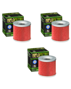 Hiflofiltro HF125 Oil Filter 3 Pack Kawasaki KZ 305 B Ltd, KZ 305 CSR