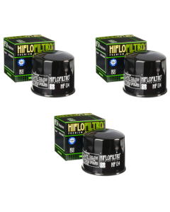 Hiflofiltro HF134 Oil Filter 3 Pack Suzuki Intruder 700G, GV1200 GL Madura