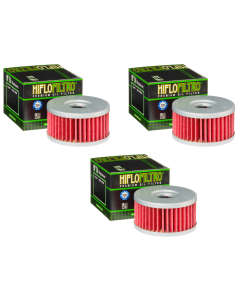 Hiflofiltro HF136 Oil Filter 3 Pack Suzuki DR 350 R, DR 250, DR 250 SE