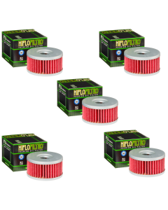 Hiflofiltro HF136 Oil Filter 5 Pack Suzuki DR 350 R, DR 250, DR 250 SE
