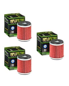 Hiflofiltro HF140 Oil Filter 3 Pack Yamaha YFM250 YFZ450 YFZ450R YFZ450X YZ250 - HF140