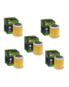Hiflofiltro HF142 Oil Filter 5 Pack Yamaha WR250F 400F WR426F YZ250F 400F YZ426F - HF142