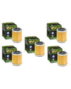 Hiflofiltro HF143 Oil Filter 5 Pack Yamaha YFB250 YFM200 YFM225 YFM25 YTM200 225 - HF143 X 5