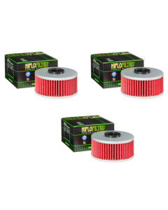 Hiflofiltro HF144 Oil Filter 3 Pack Yamaha XJ 700 Maxim, XJ 900 R Seca