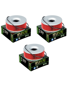 Hiflofiltro HF146 Oil Filter 3 Pack Yamaha XJ 1100 Maxim, XS 1100, XS 750