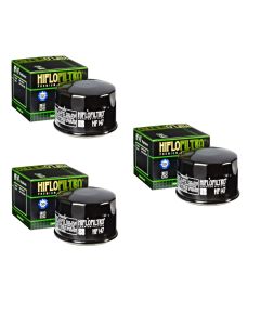 Hiflofiltro HF147 Oil Filter 3 Pack Yamaha YFM660R Raptor YFM700 Grizzly, Kodiak - HF147 X 3