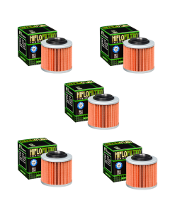Hiflofiltro HF151 Oil Filter 5 Pack Aprilia Pegaso 650 BMW F650 GS650 MZ 500