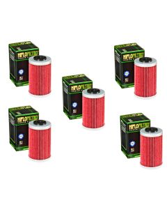 Hiflo Oil Filter 5 Pack KTM 250 400 450 520 525 EXC / 620 640 690 Duke - HF155