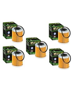 Hiflofiltro HF157 Oil Filter 5 Pack KTM 400 450 520 525 560 660 690 - HF157