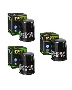 Hiflofiltro HF196 Oil Filter 3 Pack Polaris Frontier Touring Sportsman 600 700 - HF196
