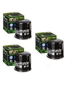 Hiflofiltro HF199 Oil Filter 3 Pack Polaris Hawkeye RZR XP  Sportsman Scrambler - HF199