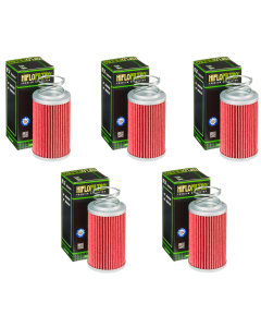Hiflofiltro HF567 Oil Filter 5 Pack MV Agusta Brutale 1090 R, F4 1000