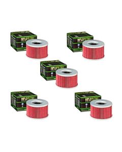 Hiflofiltro HF111 Oil Filter 5 Pack Honda CB400 450 CM250 400 450 GL500 GL650