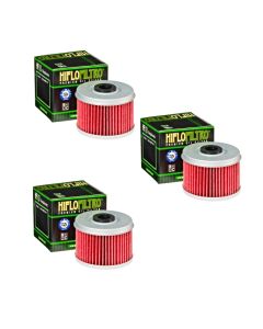 Hiflofiltro HF113 Oil Filter 3 Pack Honda ATC250 TRX250 TRX300 TRX400 TRX450 500 - HF113