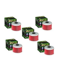 Hiflofiltro HF113 Oil Filter 5 Pack Honda ATC250 TRX250 TRX300 TRX400 TRX450 500 - HF113