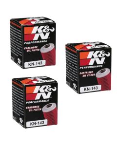 Hiflofiltro HF143 Oil Filter 3 Pack Yamaha YFB250 YFM200 YFM225 YFM25 YTM200 225 - HF143 X 3