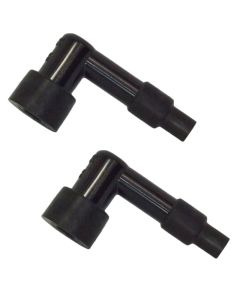 2 NGK Spark Plug Boot Cap Cover Resistor LB05EZ 90 Degree ATV Motorcycle Snow