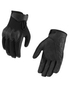 Icon PDX3 CE Street Motorcycle Waterproof Black Gloves - Pick Size