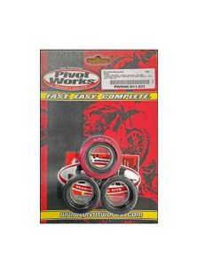 Pivot Works Rear Wheel Bearing Kit Aluminum Retainer Honda CR125R CR250R CRF250R