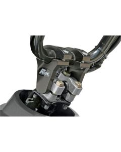 Rox Universal Black Anodized 2 Inch Pivoting Handlebar Riser For 7/8 Bars Clamp