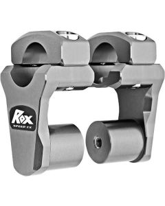 Rox Gray Anodized 2 Inch Pivoting Handlebar Riser For 1 1/8 Bars For BMW KTMs