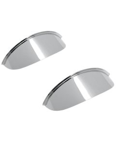 Drag Specialties 4 1/2" Chrome Spotlights Visor 2001-0370