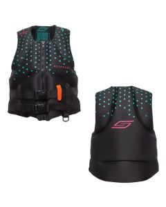 Slippery Women's Surge Neo Vest Life Black/Mint Vest Jacket